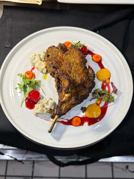 Adraki tandoori lamb chop