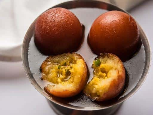 Gulab Jamun with Ice Cream