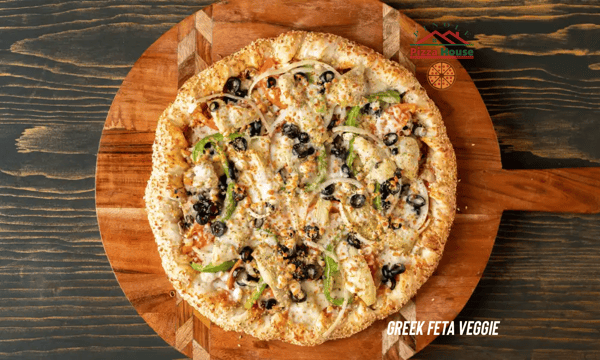 greek feta vegetarian pizza