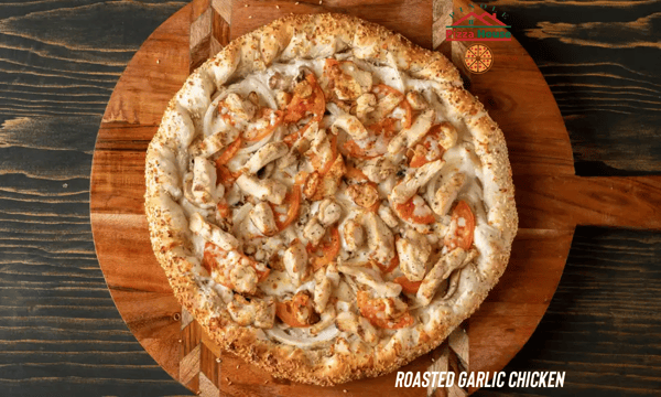 roasted garlic pizza