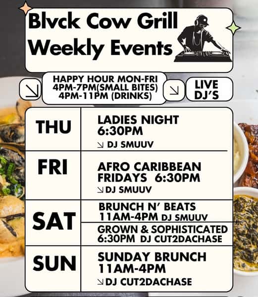 Live entertainment schedule