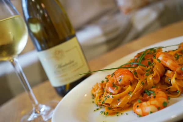 Shrimps in a creamy Vodka Tomato sauce