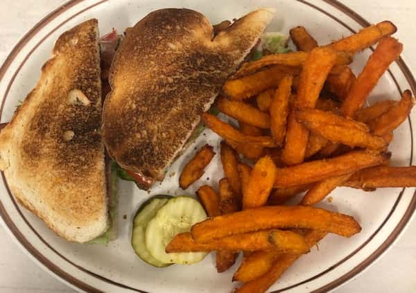 blt with sweet fries