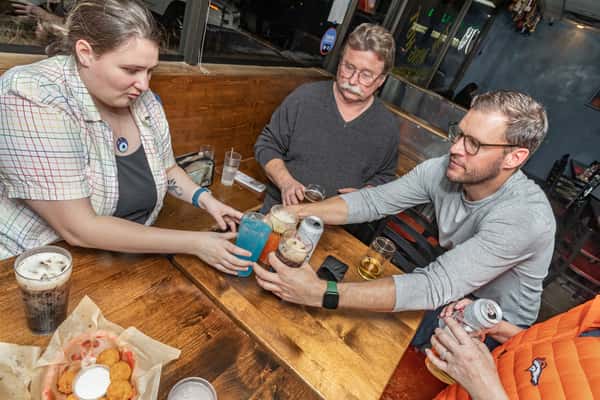 Guests enjoying their drinks