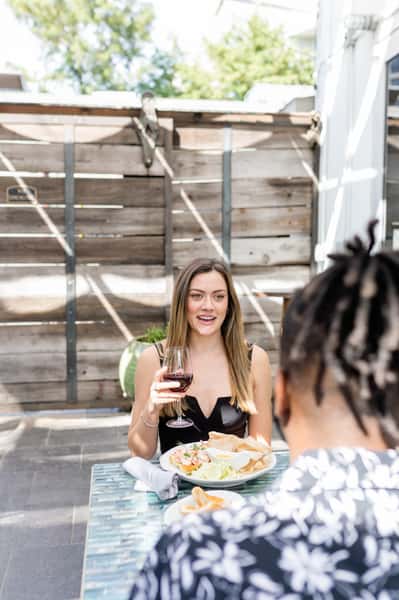 drinking wine