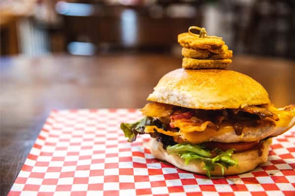B.B.Q. Onion Petals & Cheddar Chicken Breast Sandwich