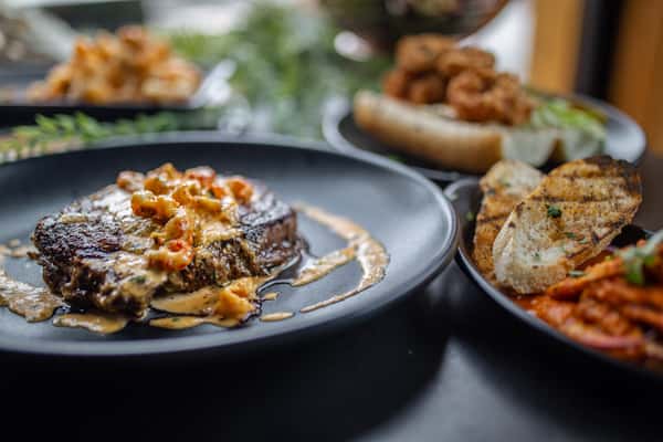 Crawfish Monica Ribeye