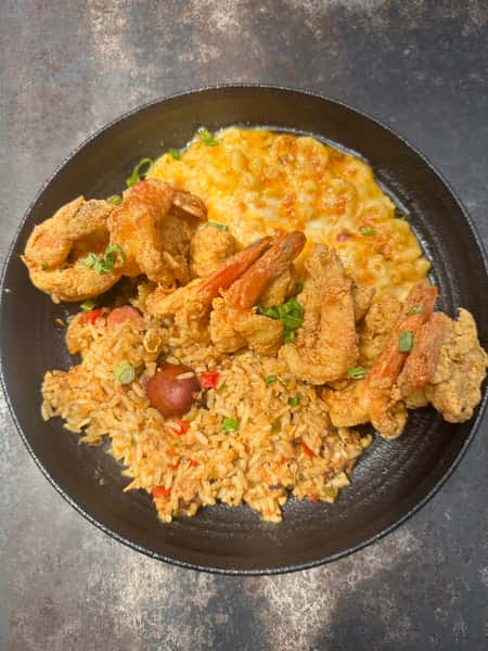 Fried Shrimp Jambalaya Skillet