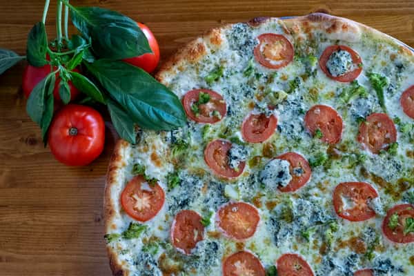 #7. White Veggie Pizza