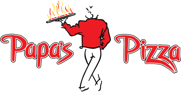 logo with Pizza guy