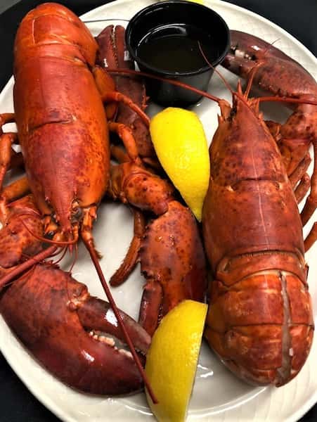 Twin Lobsters Special While they last! Dine in Only! No Splitting