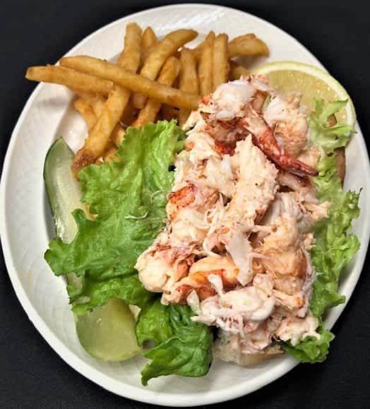 Lobster Salad Roll With Cup of Wimpy's Quahog Chowder