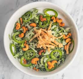 SPICY GINGER LIME KALE SALAD