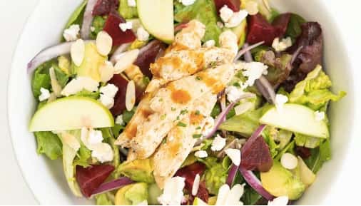 GLAZED BEET AND AVOCADO SALAD