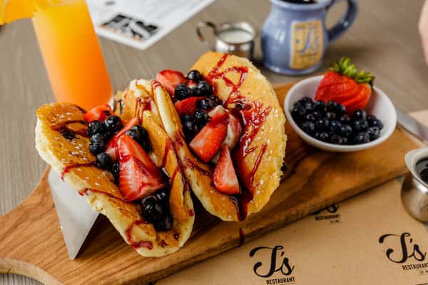 TRIPLE-BERRY PANCAKE TACOS