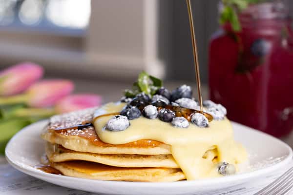 Blueberry–Lemon Ricotta Pancakes