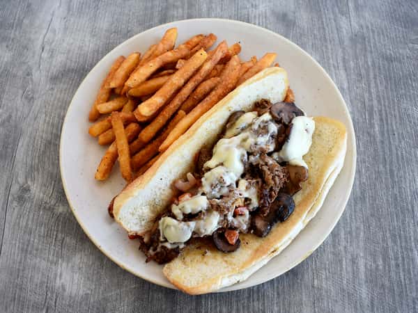 THE LOADED CHEESE STEAK (Philly Style)