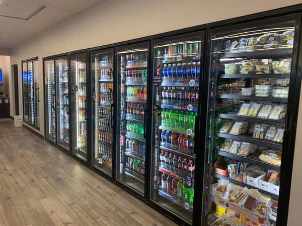 convenience store aisle with food