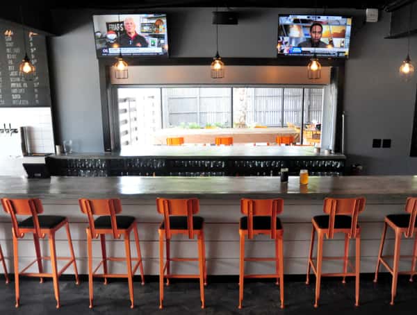 bar area