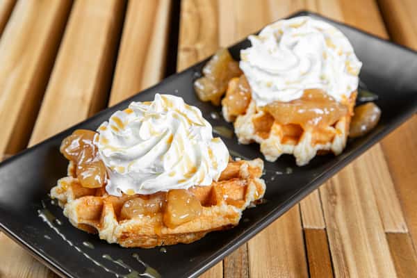Belgium Waffles Caramel Apple Style