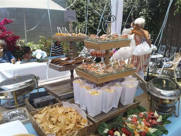 catering spread for Childs party