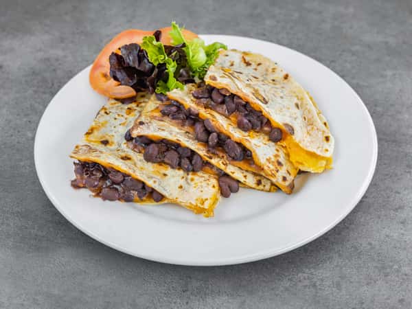 Quesadilla with Black or Pinto Beans