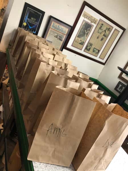 individually packed office lunches