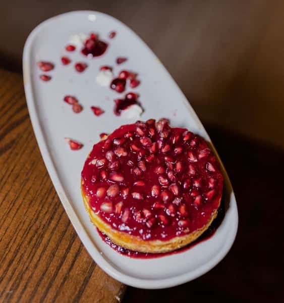 Pomegranate Cheesecake