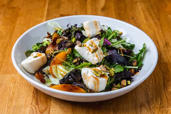 Grilled Peach & Burrata Salad