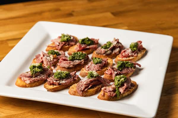 Chimichurri Steak Crostini