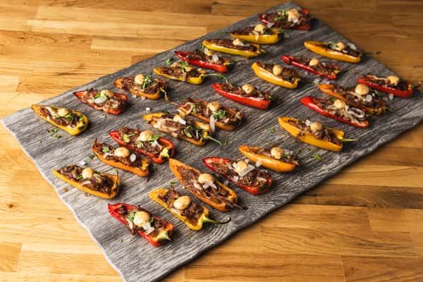 Birria-Stuffed Mini Peppers