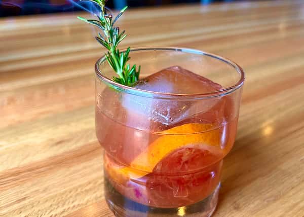 Smoked Blood Orange Old Fashioned