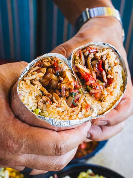 Blackened Chicken & Pork Burrito or Bowl