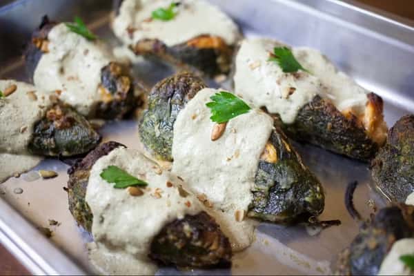 Chiles Rellenos de Vegetales