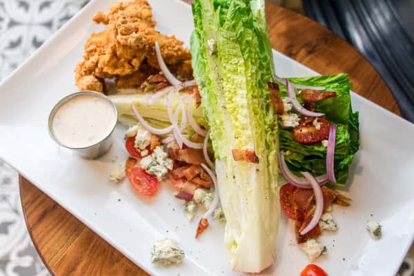 house salad with tenders