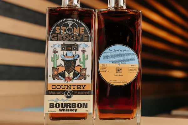 Bottle of Stone Groove Country Bourbon