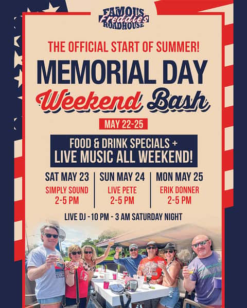 Memorial Weekend at Freddies