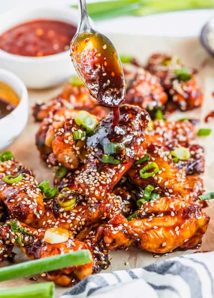 sesame garlic wings