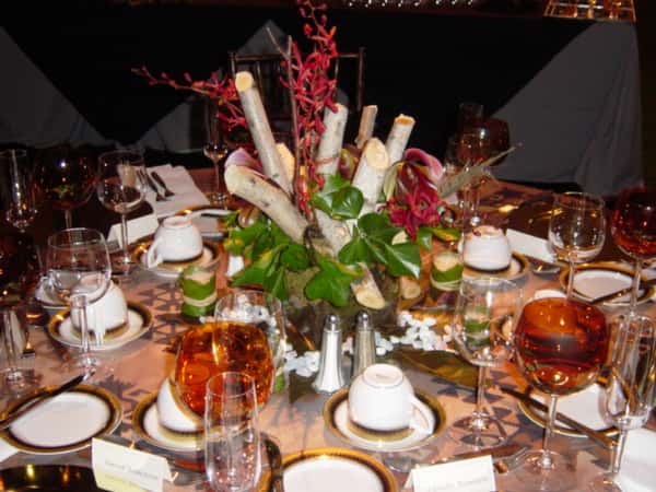 decorated table