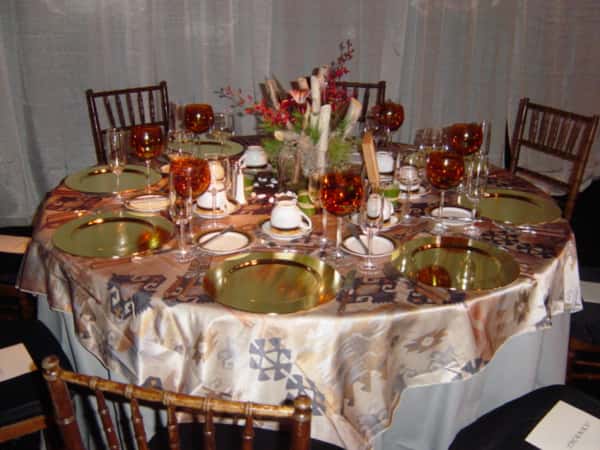 decorated table