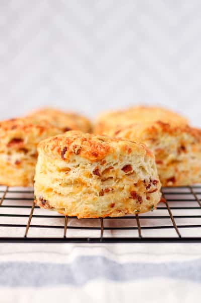 Crispy Bacon & Cheddar Biscuits