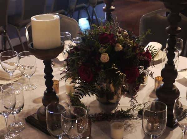bouquet of flowers on a table