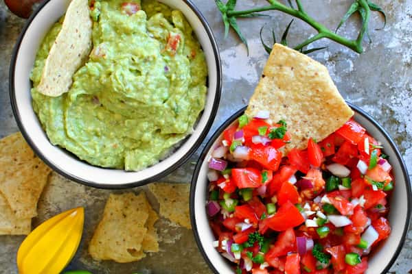 Guacamole, Fire Roasted Salsa & Tortilla Chips