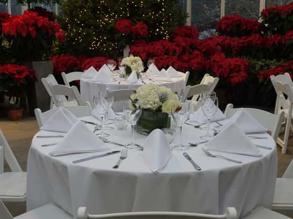floral arrangements on tables