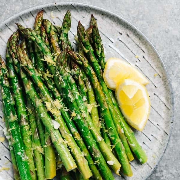 Lemon Zested Grilled Asparagus
