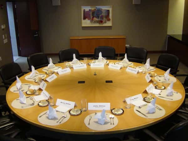 decorated table