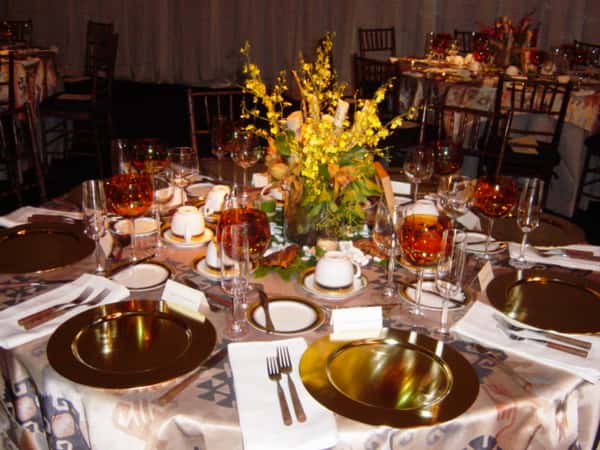 decorated table