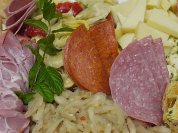 various meat and cheese
