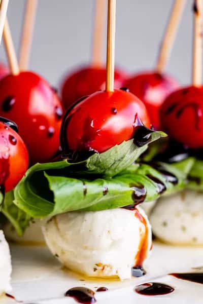 Fresh Mozzarella Caprese Skewer
