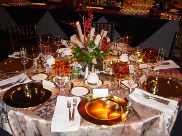 decorated table